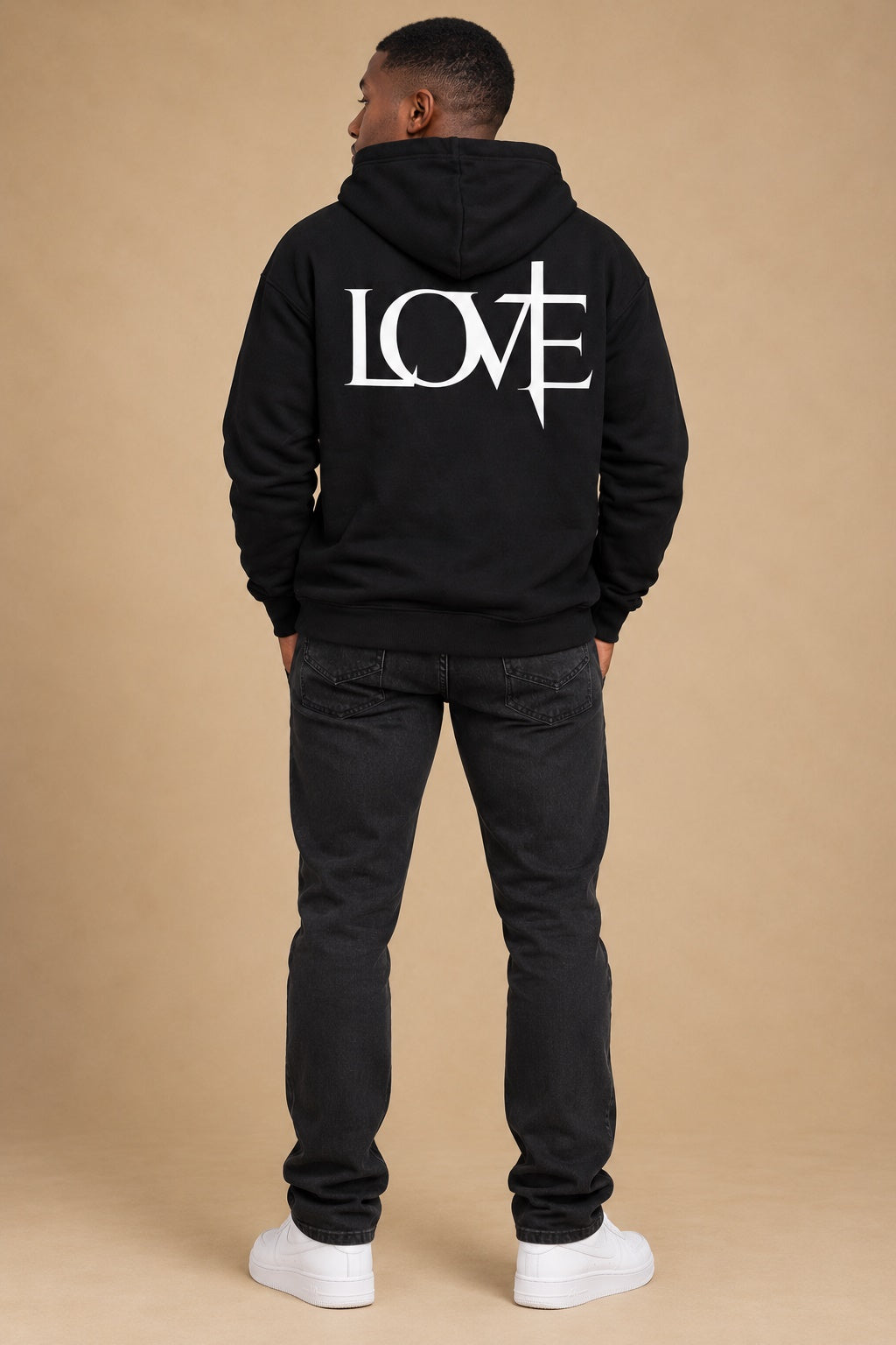 GOD IS LOVE Signature Hoodie Black