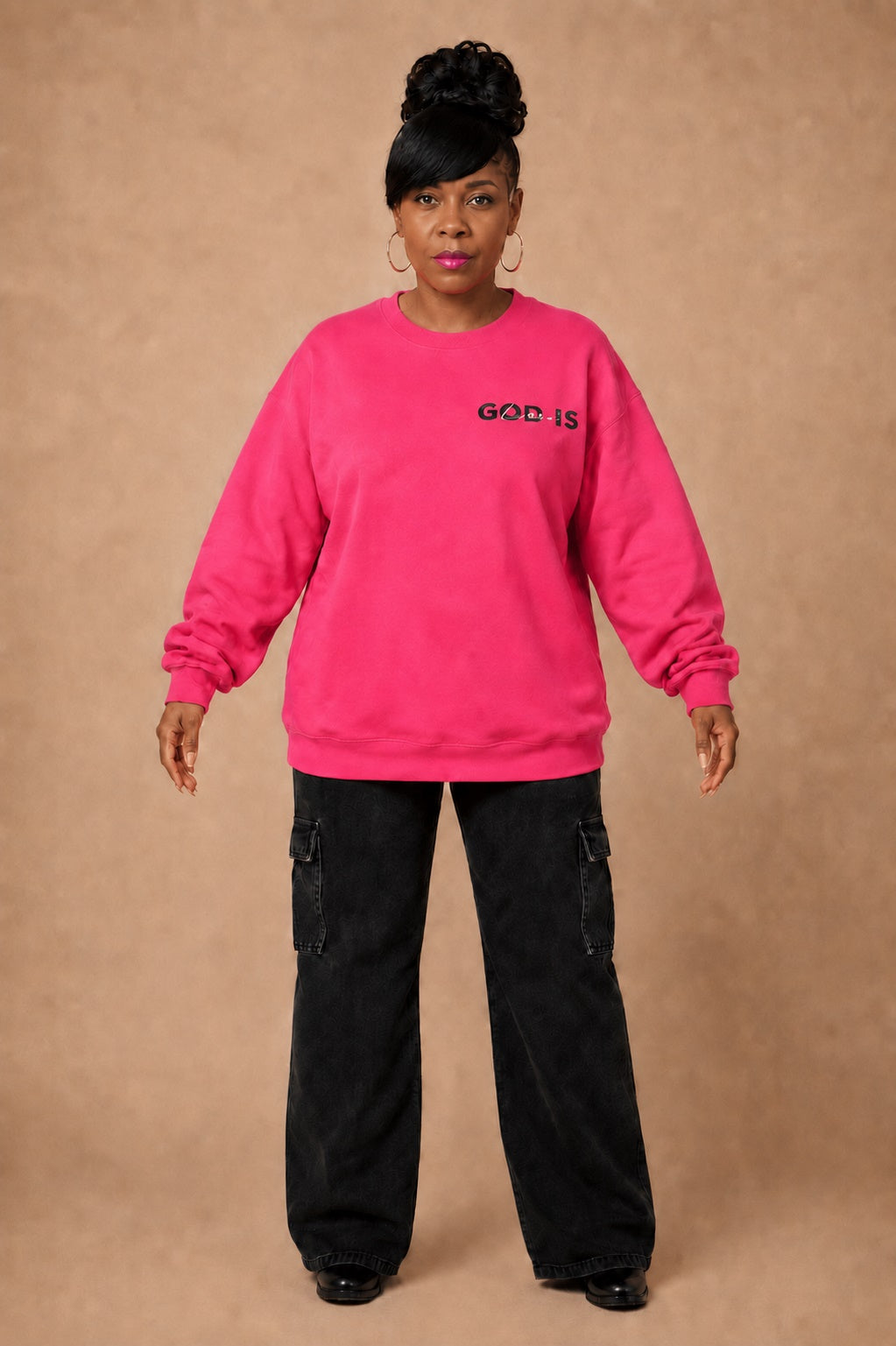 Oversize Sweatshirt - Pink