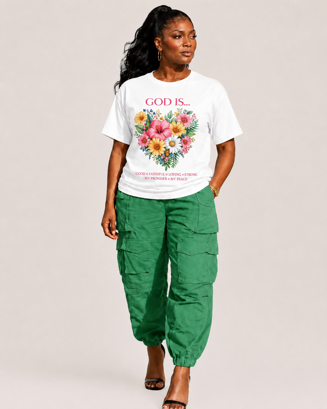Floral GOD is Love T-Shirt